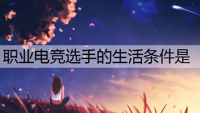 职业电竞选手的生活条件是